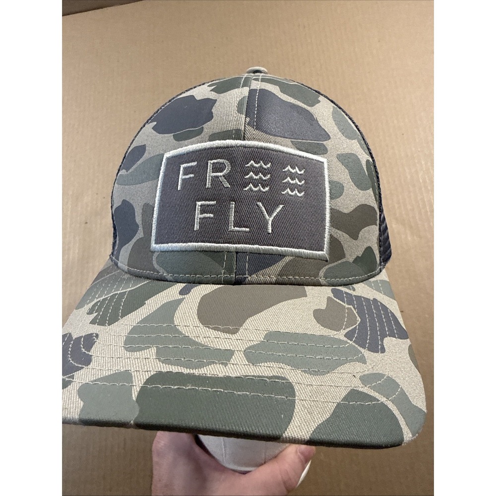 Free Fly Wave Snapback Trucker Hat Camo